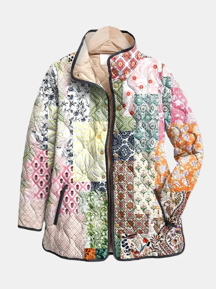 Thérèse | Veste matelassée patchwork bohème