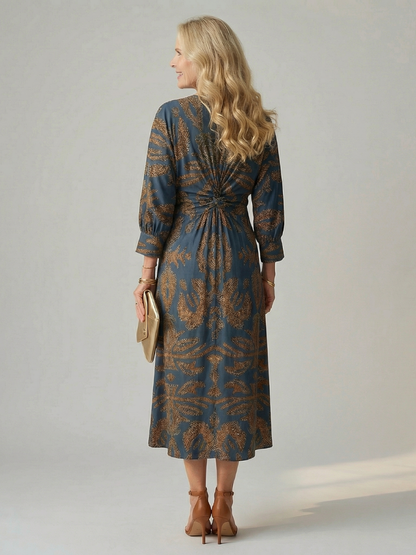 Camille | Robe Midi Wrap Élégante