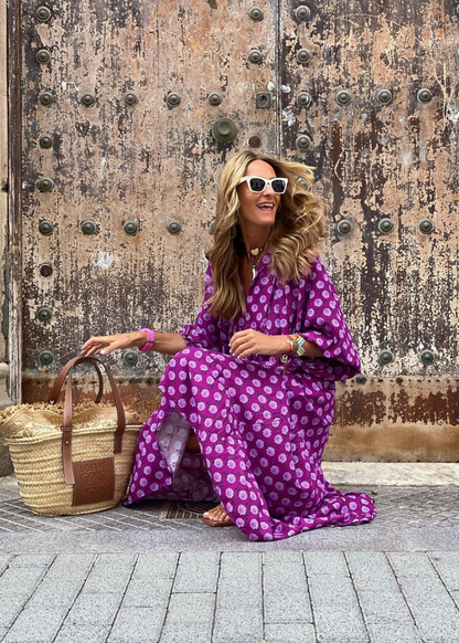 Marisol | Luchtige maxi-jurk met speelse print