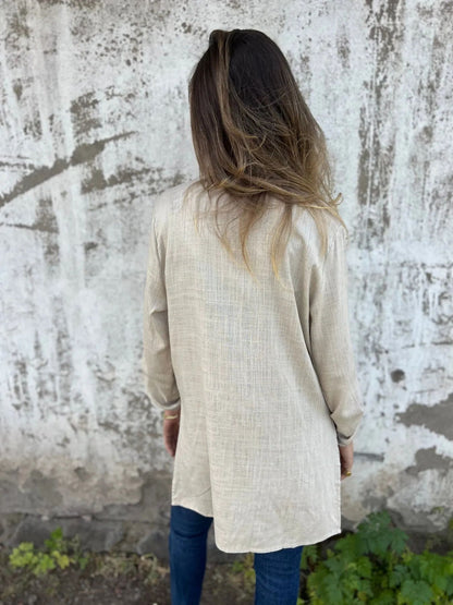 Thalia | Zomerse blazer met kantaccenten