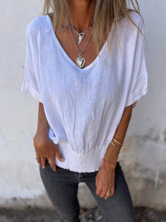 Marelle | Comfortabele zomertop met korte mouwen