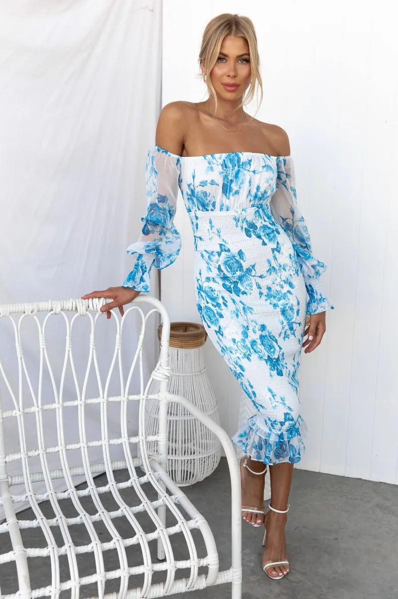 Émera | Off-shoulder bloemenjurk