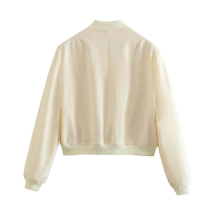 Senna | Minimal bomber met utility pockets