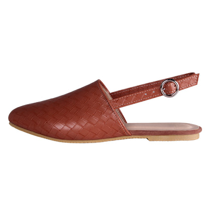 Ava | Gevlochten slingback instapper