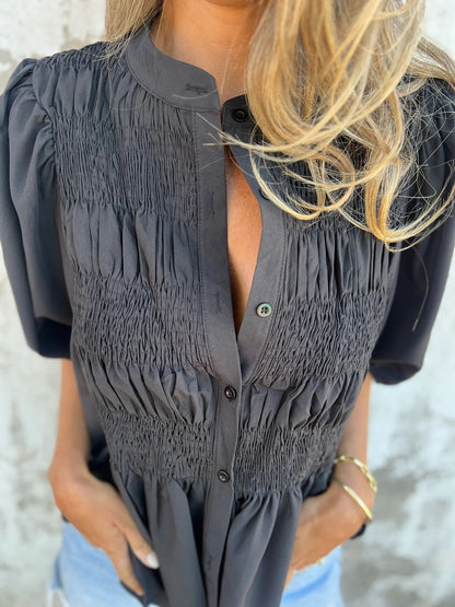 Selin | Elegante blouse met pofmouw