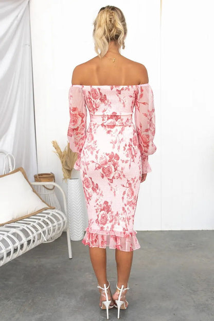 Émera | Off-shoulder bloemenjurk