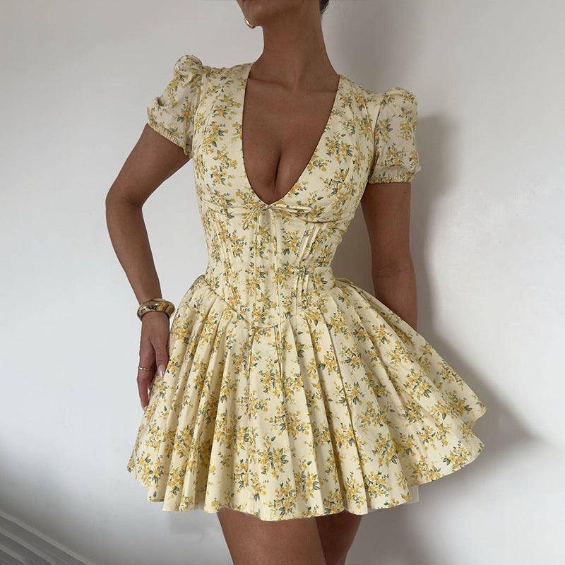 Flora | Gebloemde Mini-jurk