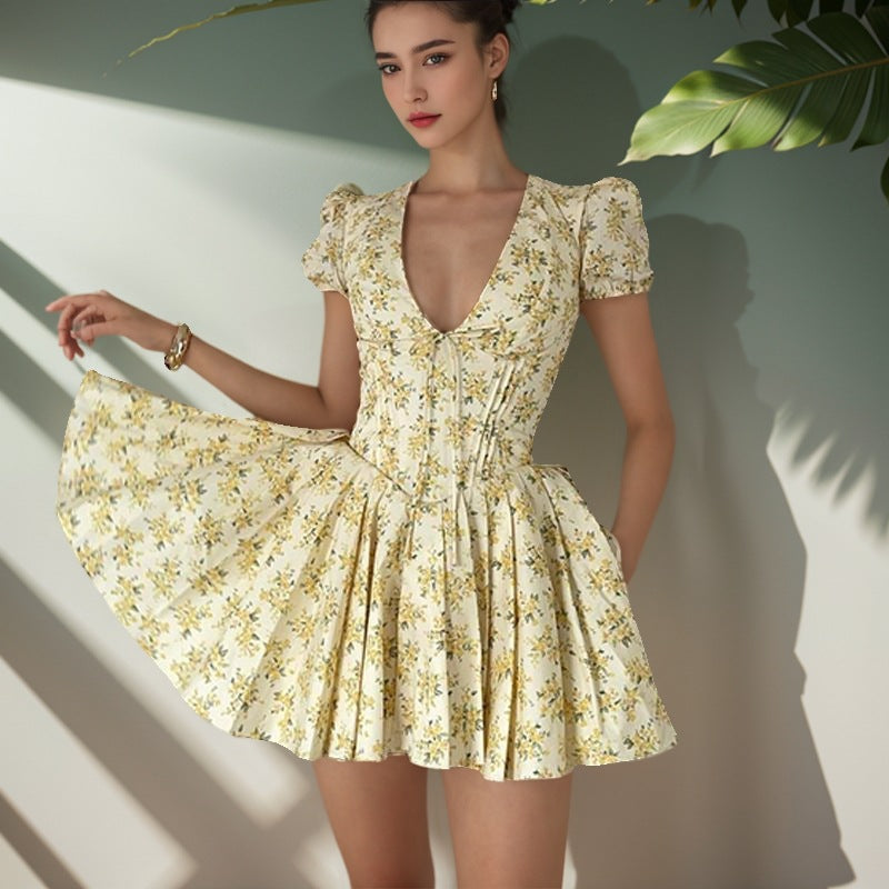 Flora | Gebloemde Mini-jurk