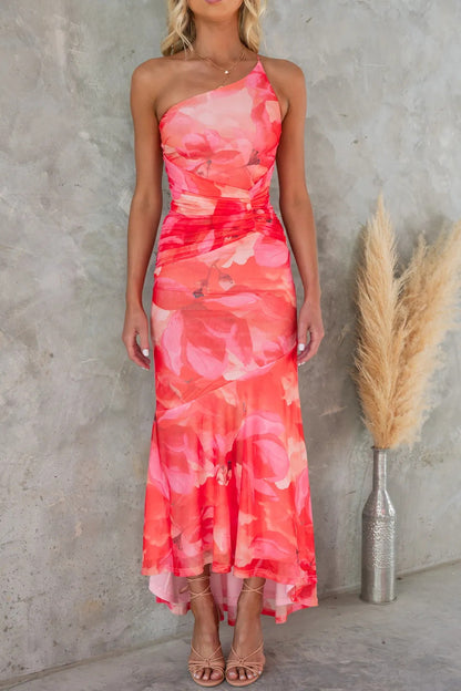 Elina | Strapless jurk met bloemenprint