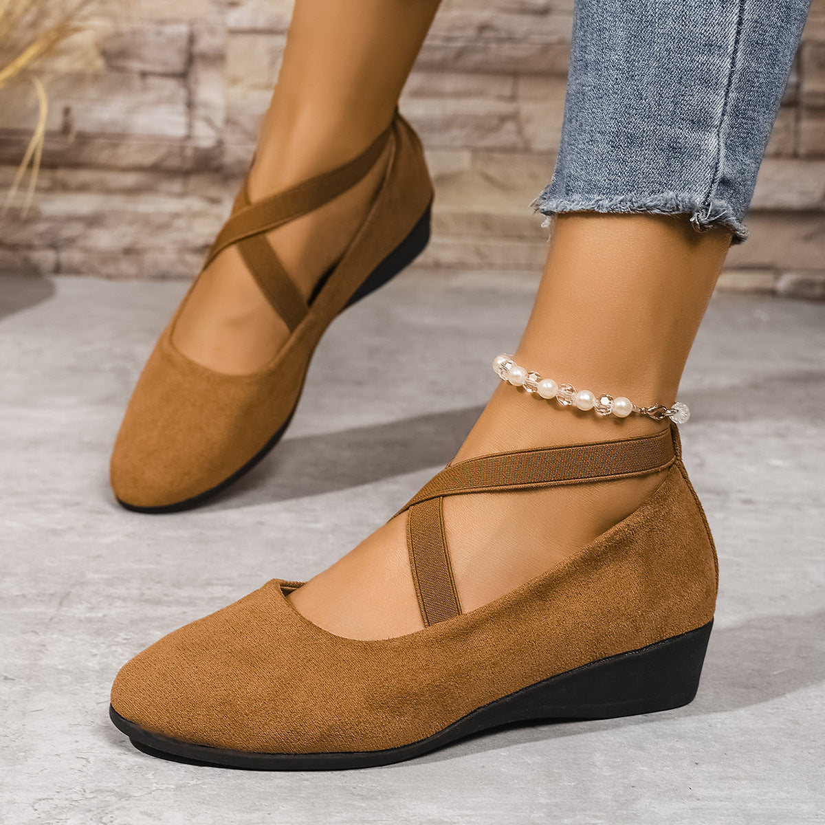 Aveline | Ballerines élégantes à brides croisées