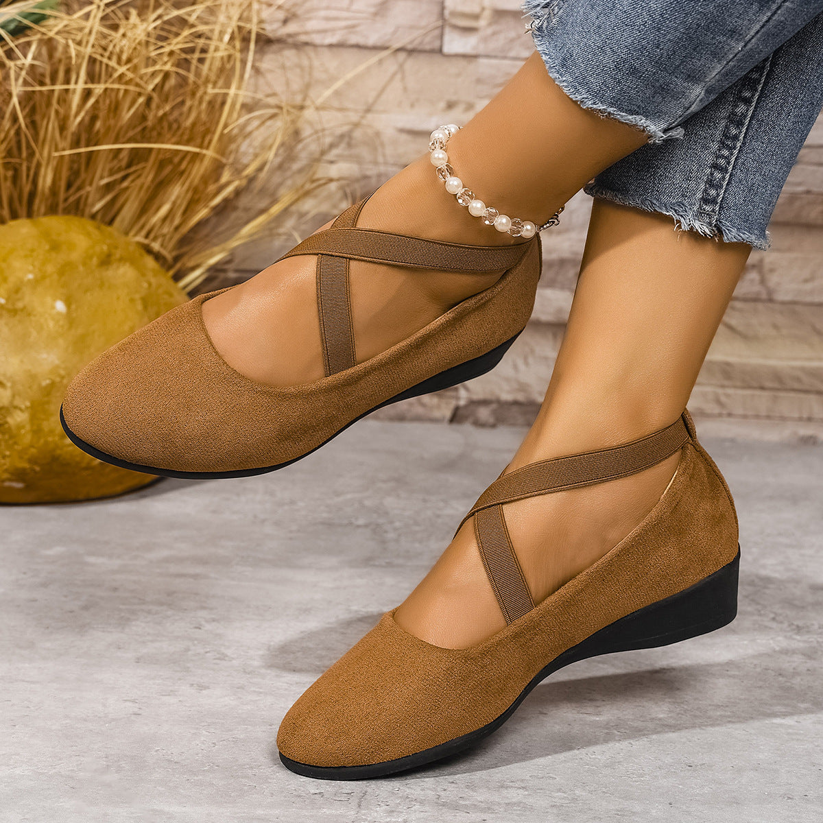 Aveline | Ballerines élégantes à brides croisées