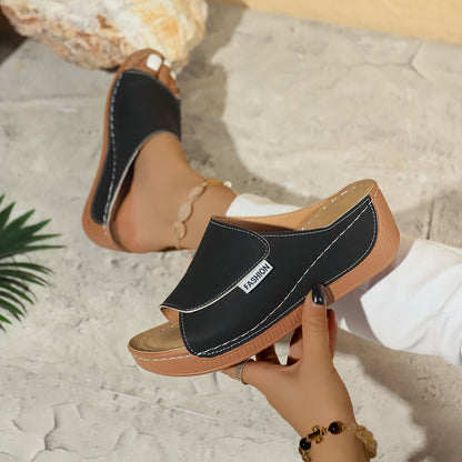 Noelle | Comfort sandalen met verhoogde zool