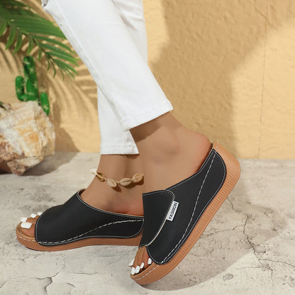 Noelle | Comfort sandalen met verhoogde zool