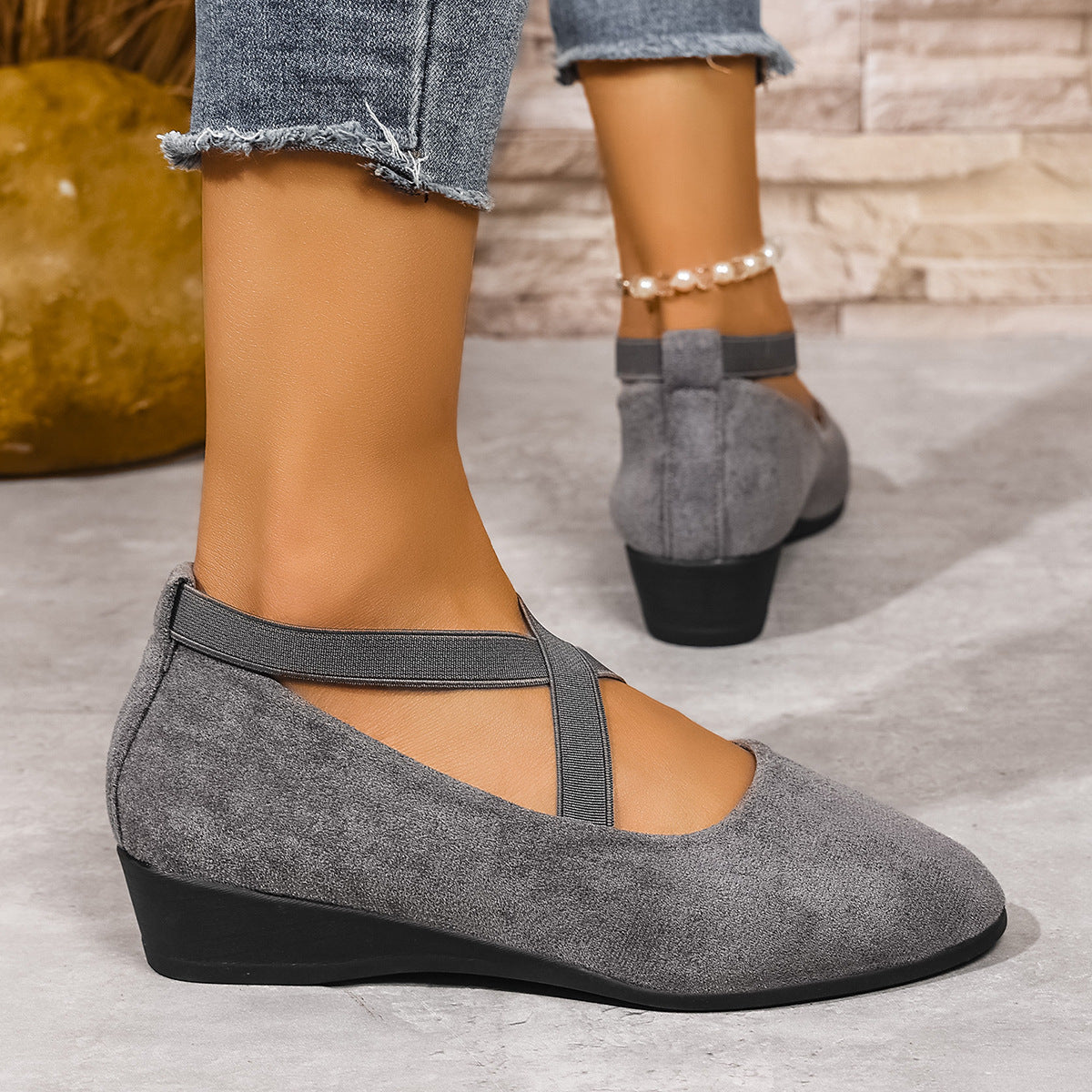 Aveline | Ballerines élégantes à brides croisées