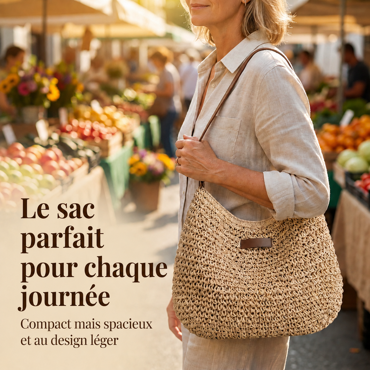Simona | Sac à Bandoulière Tressé