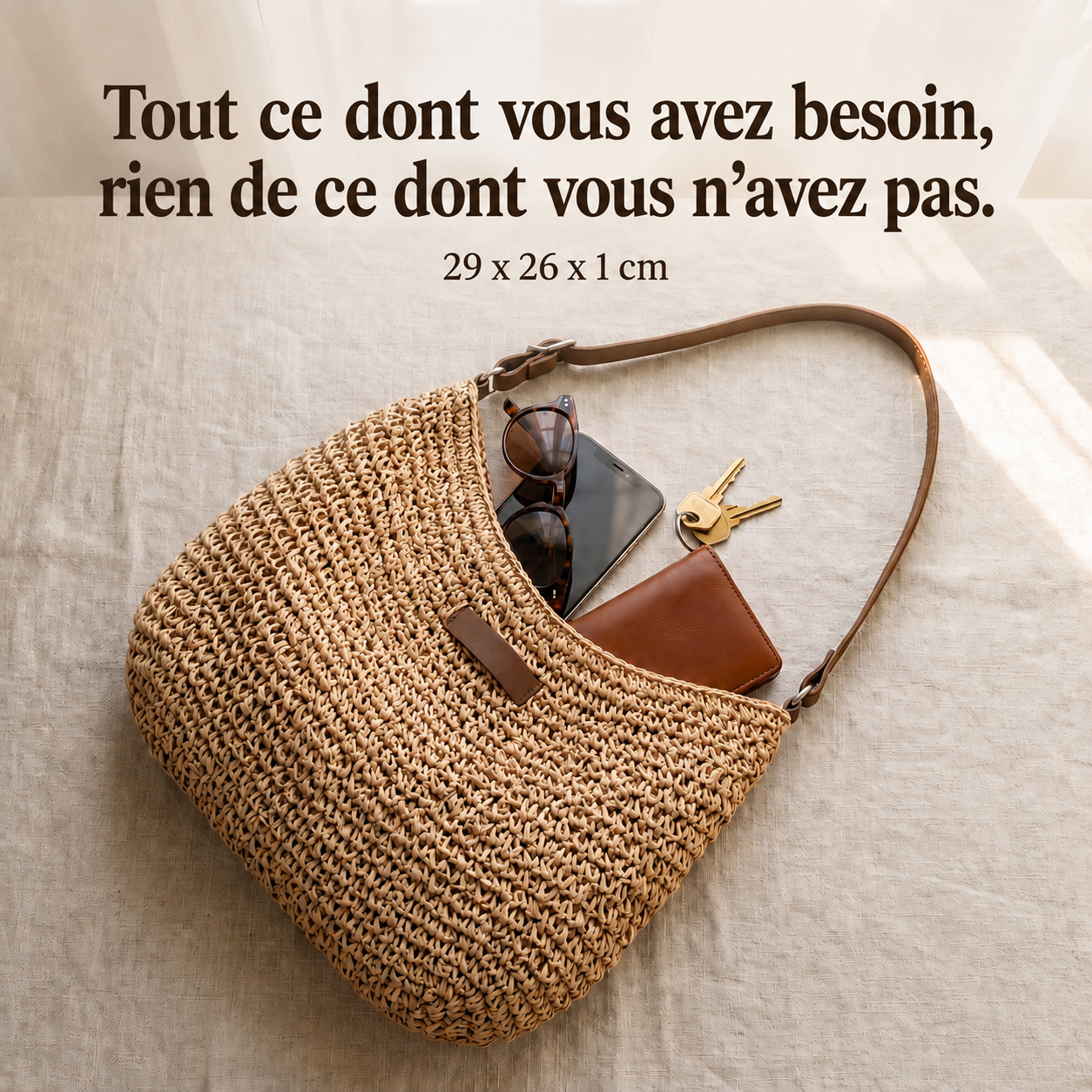 Simona | Sac à Bandoulière Tressé