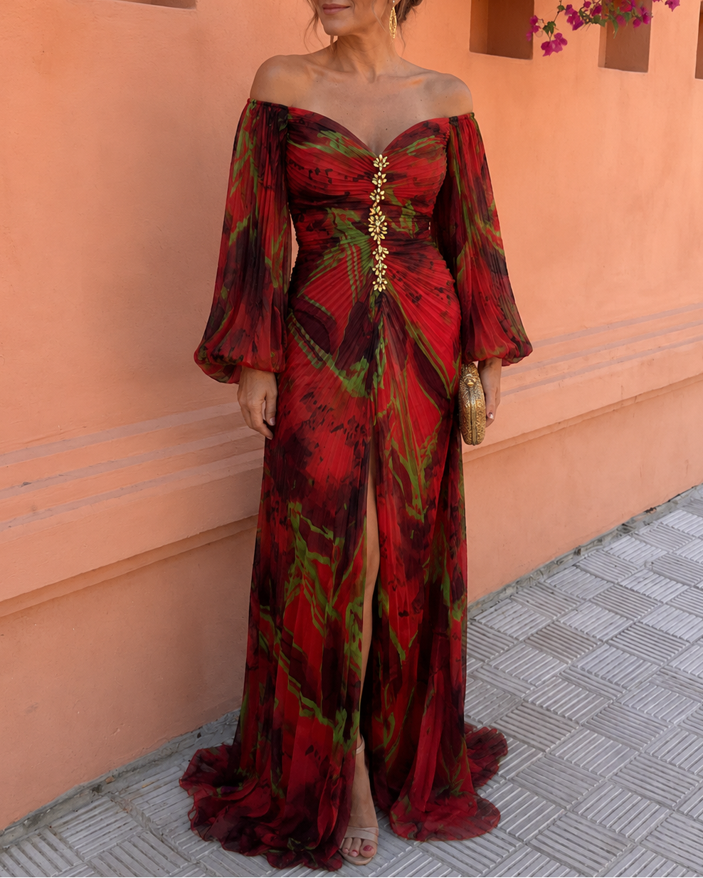 Aurélie | Robe Longue Plissée