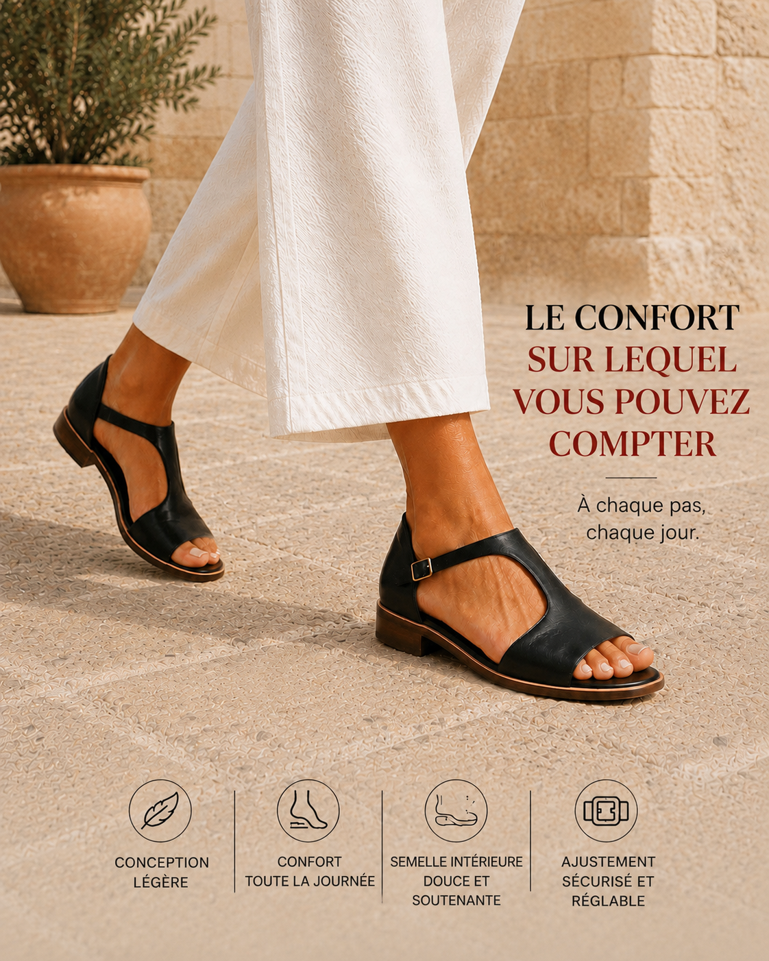 Manon | Sandales Élégantes à Bride