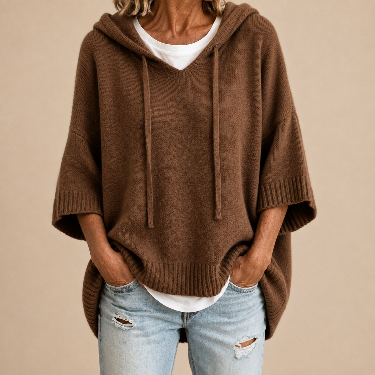 Céleste - Poncho Marron