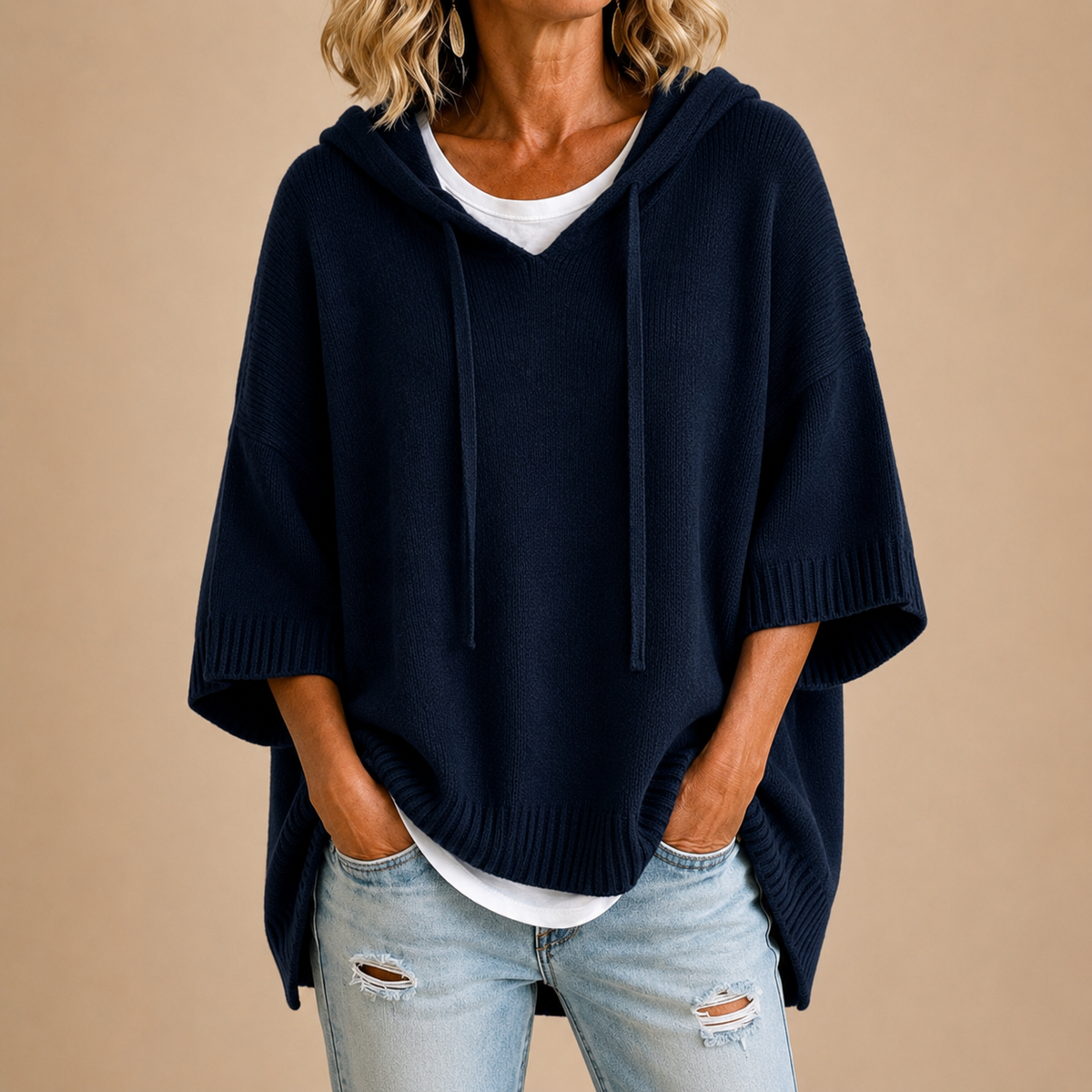 Céleste - Poncho Bleu Nuit
