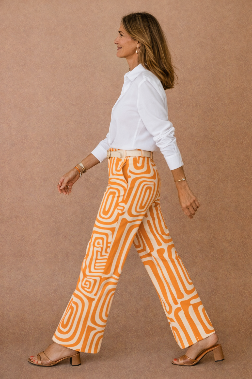 Valérie | Ensemble élégant avec pantalon imprimé
