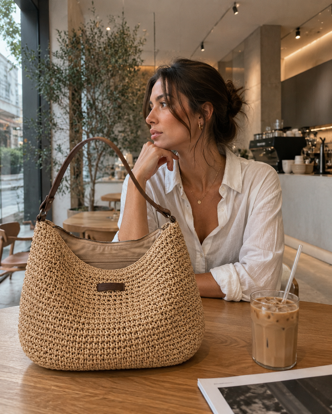 Simona | Sac à Bandoulière Tressé