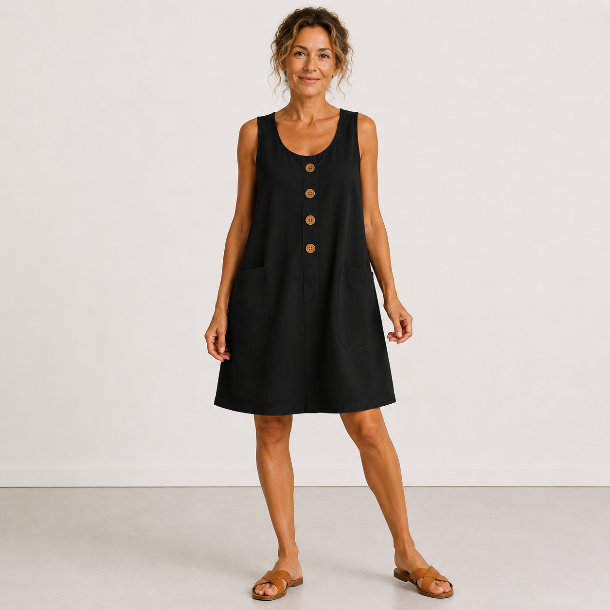 Romane | Robe d'Été à Boutons