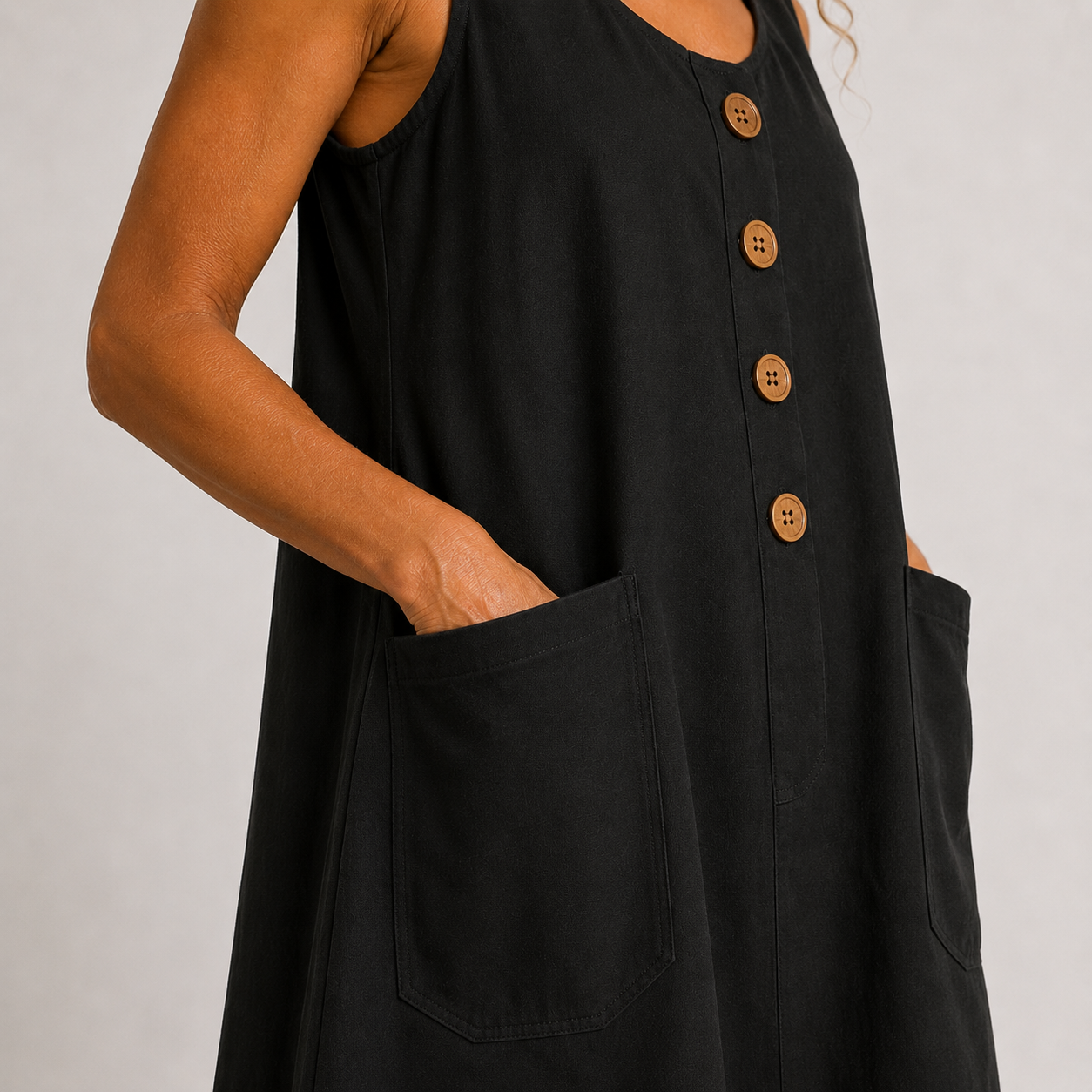 Romane | Robe d'Été à Boutons