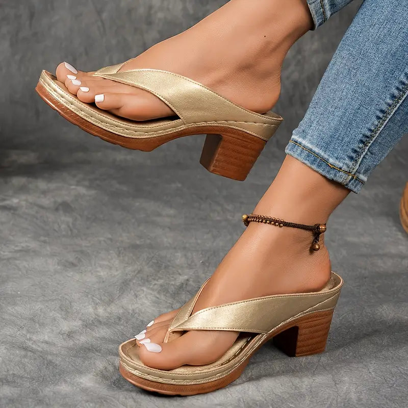 Murielle | Sandales à Talon Minimalistes