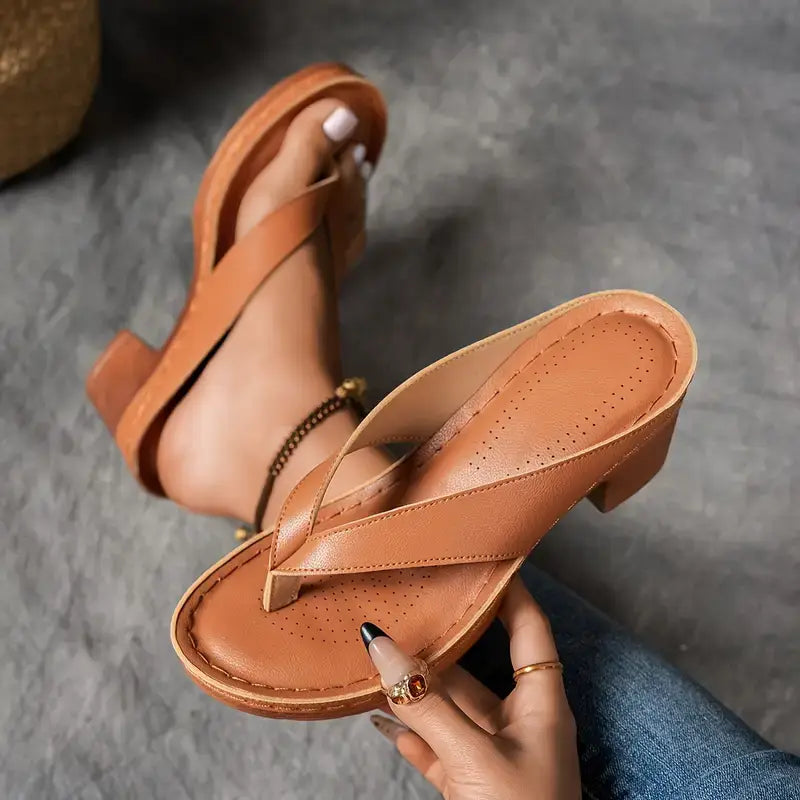 Murielle | Sandales à Talon Minimalistes