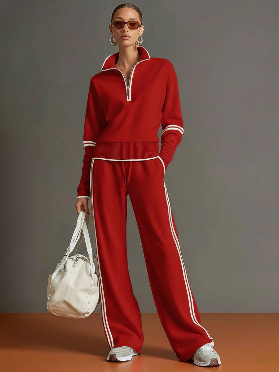Aglaé | Ensemble deux pièces zippé et pantalon large