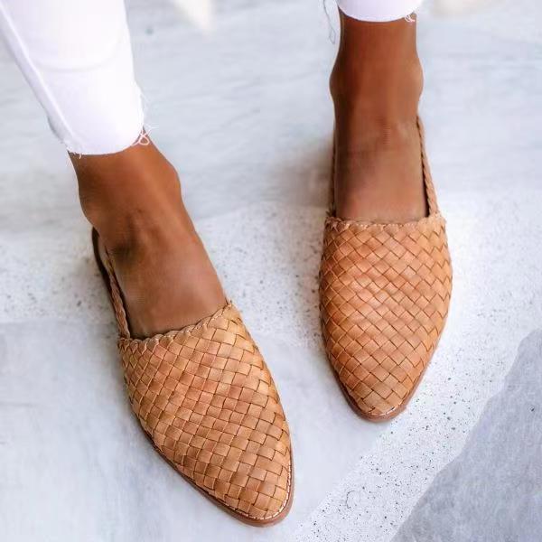 Ava | Gevlochten slingback instapper