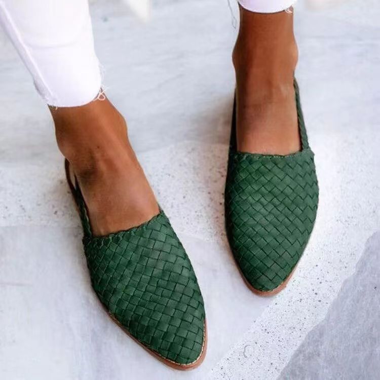 Ava | Gevlochten slingback instapper