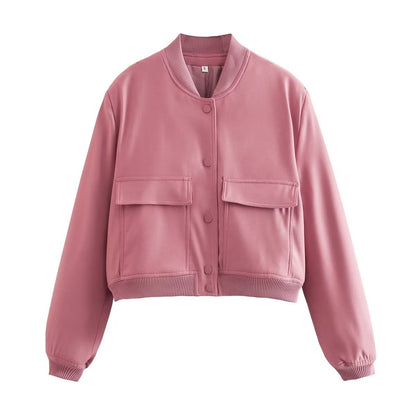 Senna | Minimal bomber met utility pockets