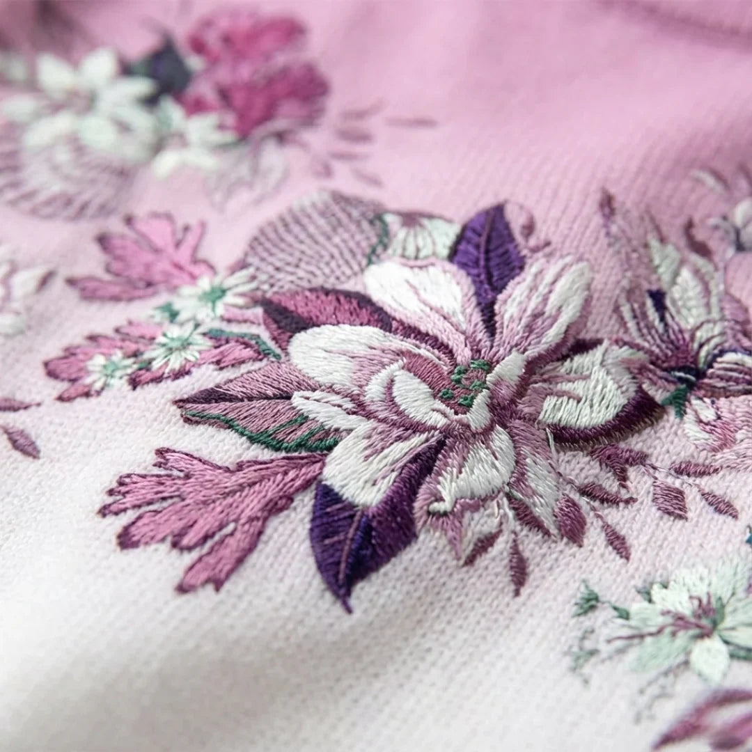 Alba | Pull Floral avec Col Roulé