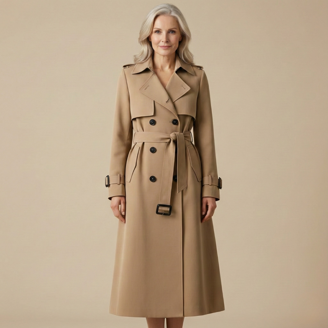 Madeleine | Trench long classique ceinturé