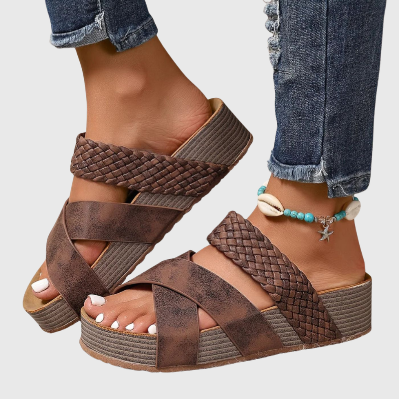 Camille | Sandales Orthopédiques en Cuir Élégantes