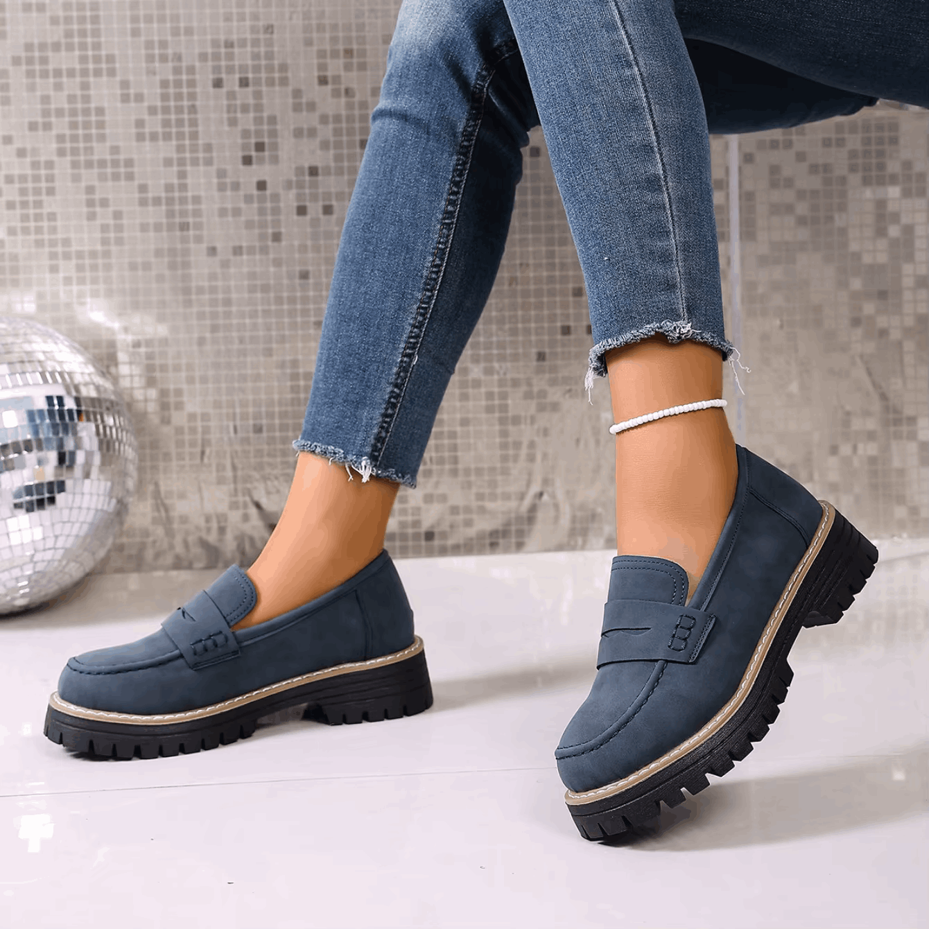 Sophie | Mocassins Confort à Semelle Épaisse