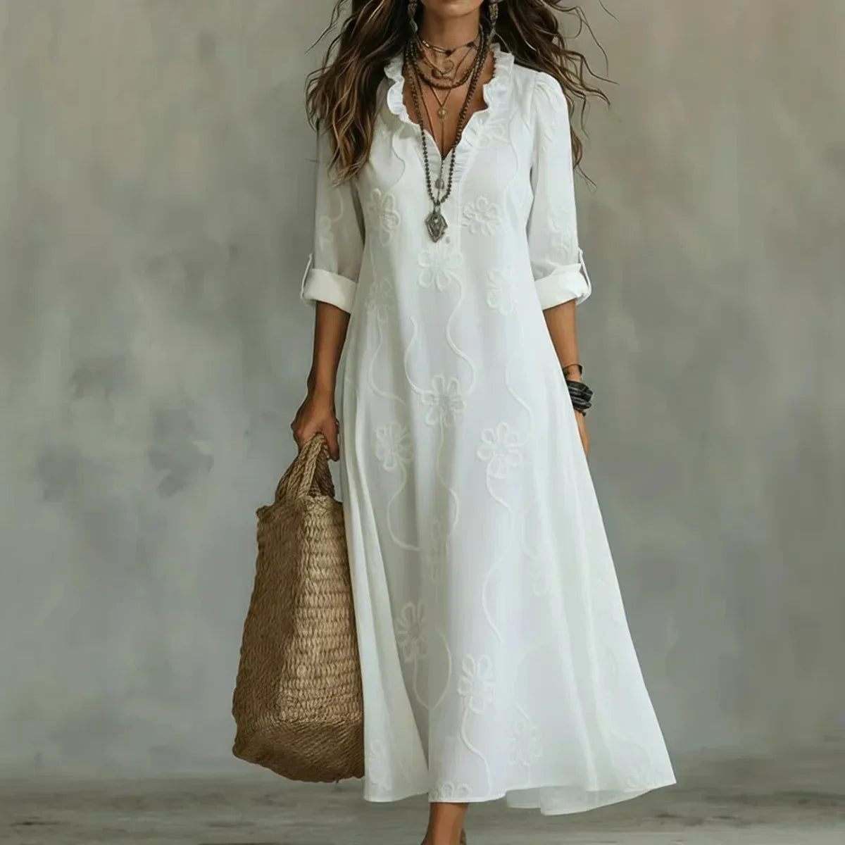 Sienna | Robe Maxi Fleurie Élégante