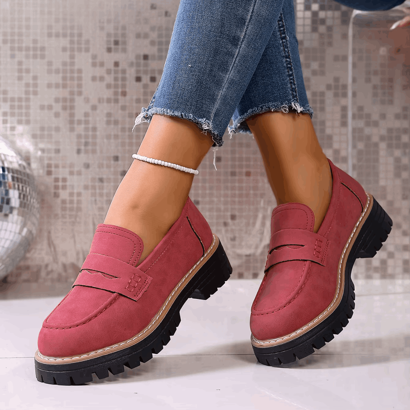 Sophie | Mocassins Confort à Semelle Épaisse