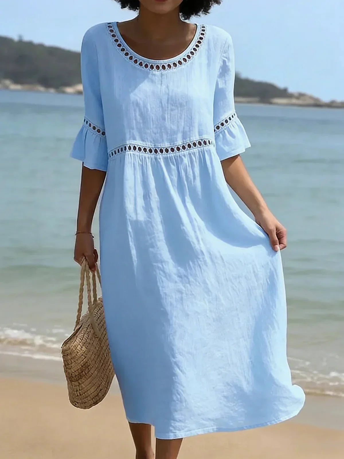 Elenora | Robe Longue à Détails Ajourés