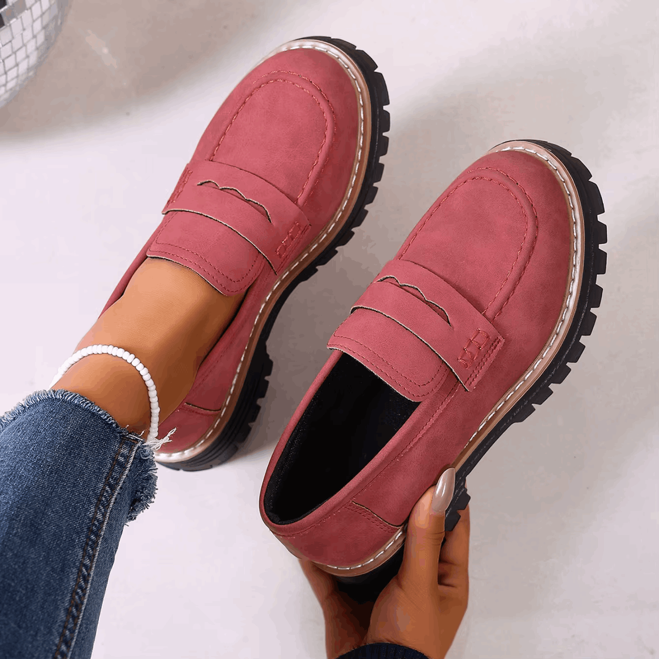 Sophie | Mocassins Confort à Semelle Épaisse
