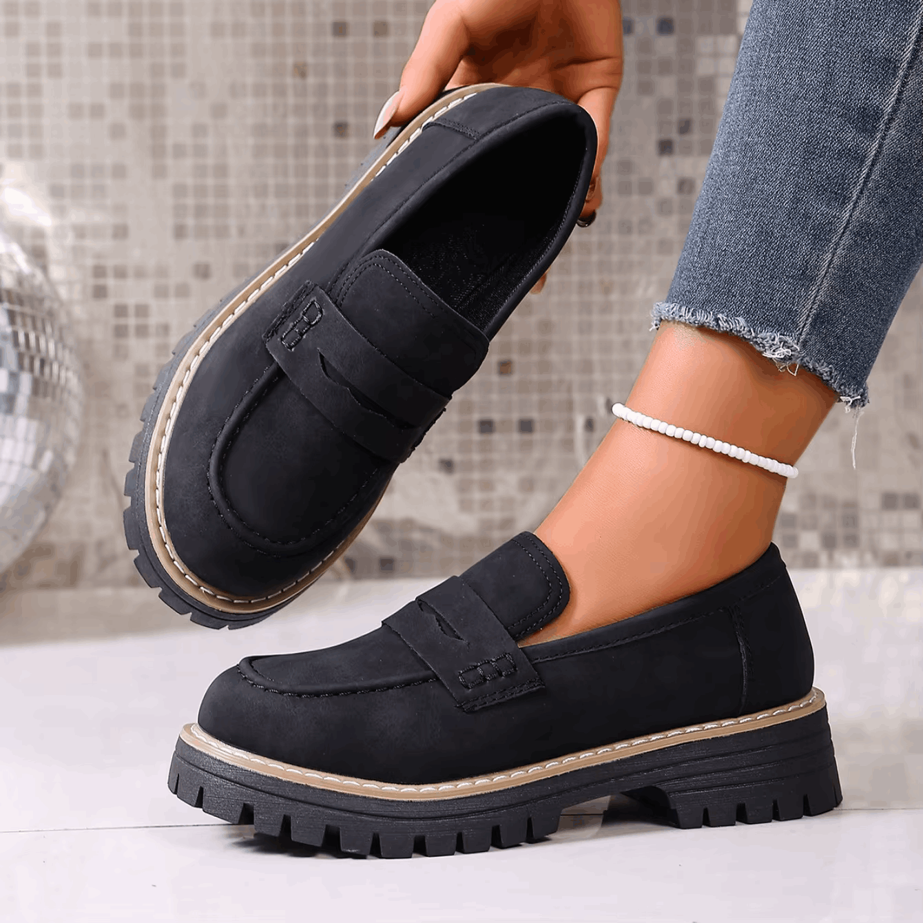 Sophie | Mocassins Confort à Semelle Épaisse