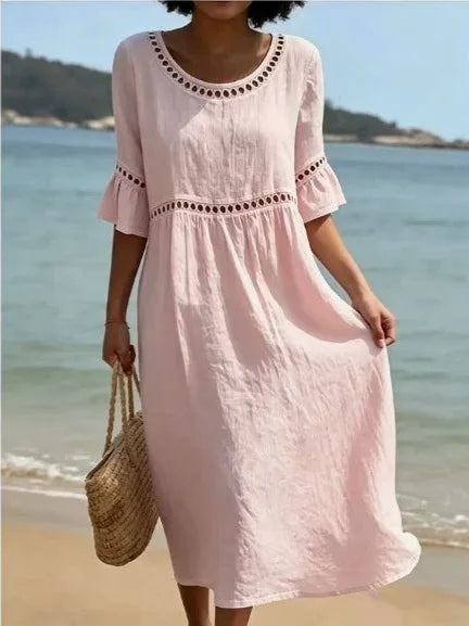 Elenora | Robe Longue à Détails Ajourés