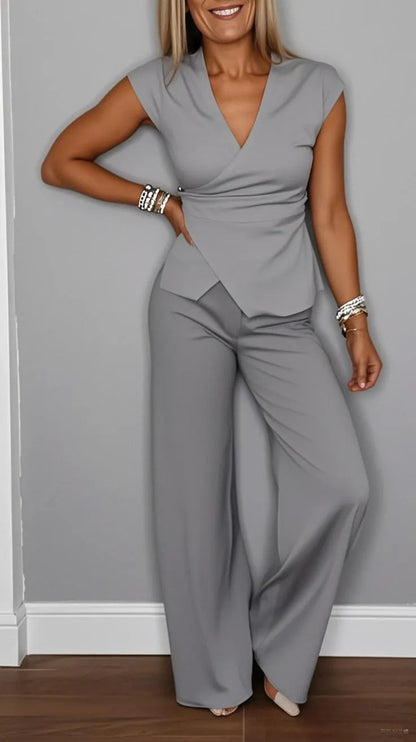 Alma | Tweedelige set met top en high-waist broek