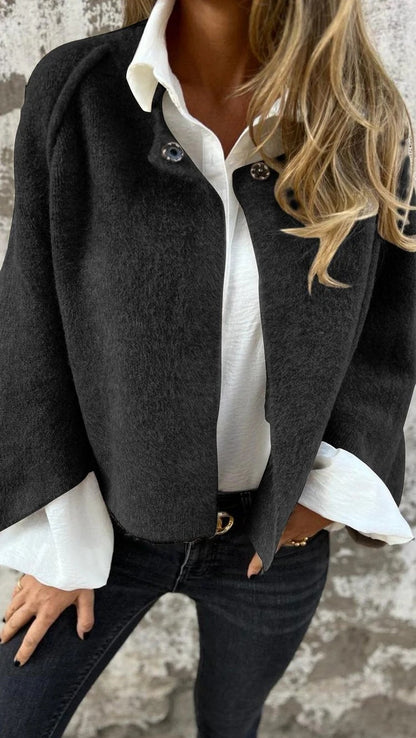 Camille | Elegante open blazer met knoopdetail