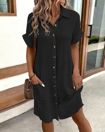 Liva | Zomerjurk met Knoopsluiting