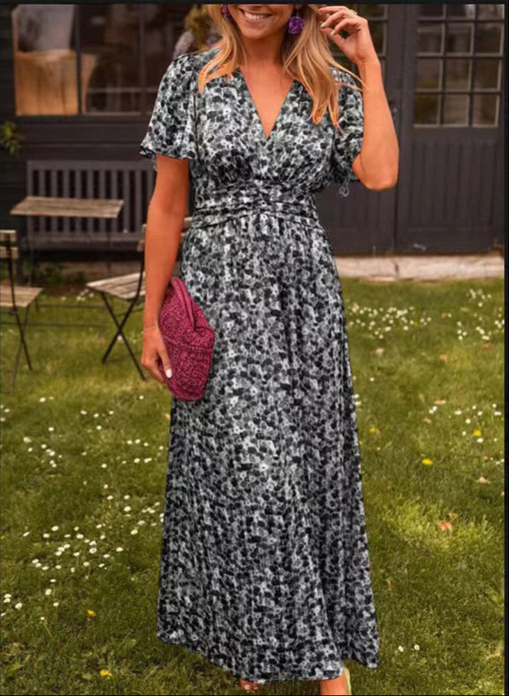 Sandra | Elegante Maxi jurk met V-hals