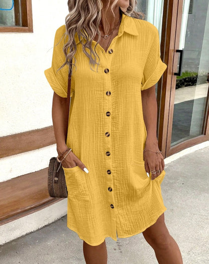 Liva | Zomerjurk met Knoopsluiting