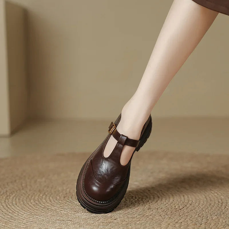 Emilia | Chaussures Mary Jane avec Boucle Dorée